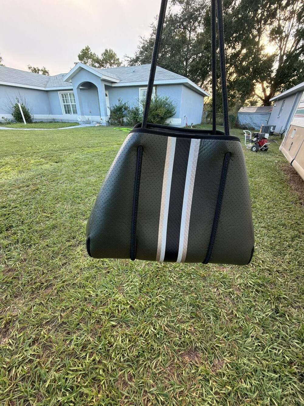 Haute Shore Greyson Ritz Neoprene Tote Bag Green